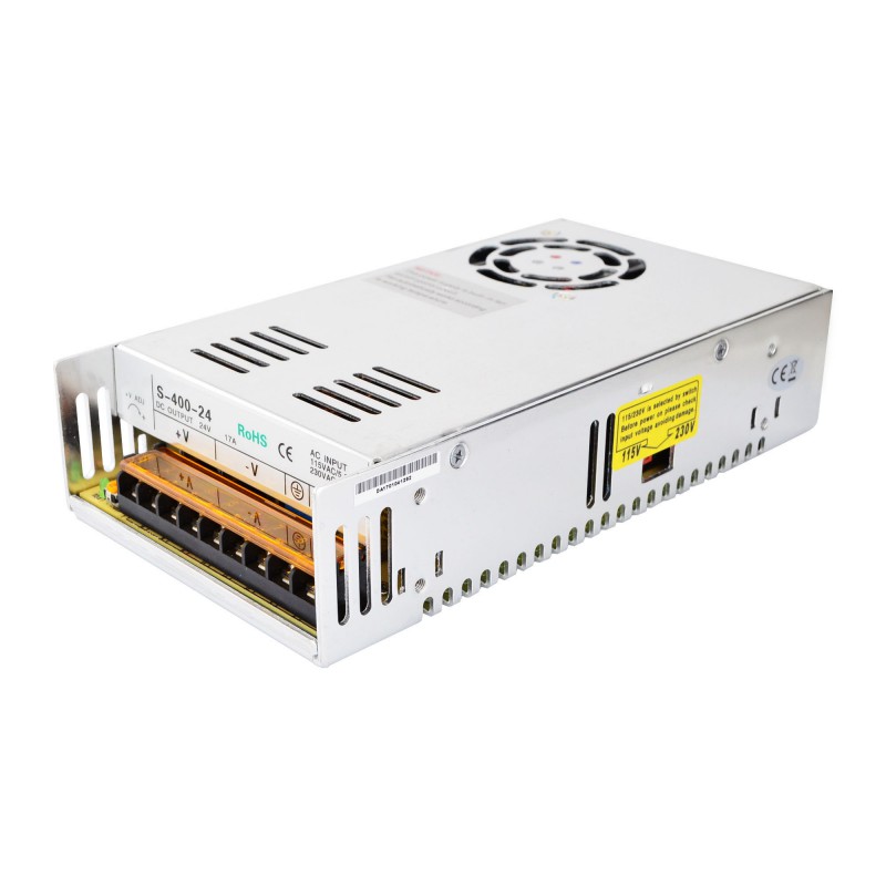 Alimentation à découpage 24V 400W S-400-24 16,7A 115/230VCA