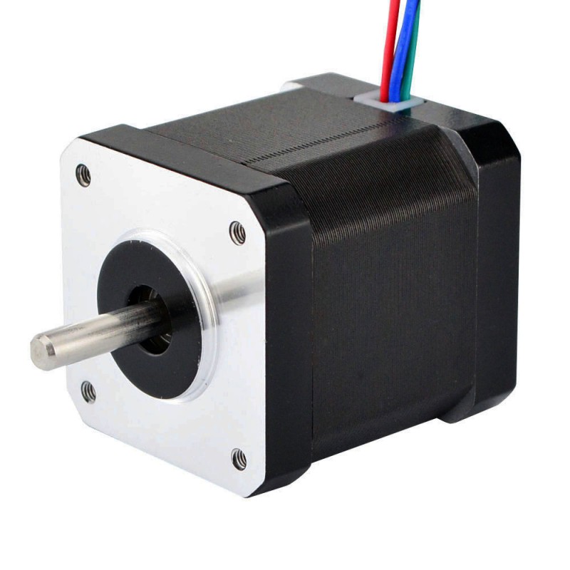 Moteur pas à pas bipolaire nema 17 (44Ncm 17HM19-1684S 0,9 degré 1,68A 2,8V 4 fils)