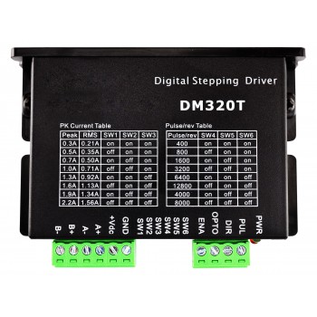 Driver moteur pas à pas numérique DM320T 0,3-2,2A 18-30VCC pour moteur Nema 8, 11, 14, 16, 17