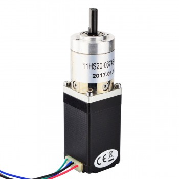 Moteur pas à pas nema 11 L=51mm 11HS20-0674S-PG27 avec 27:1 réducteurs planétaires