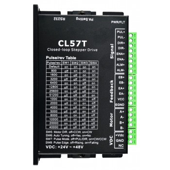 Driver moteur pas a pas boucle fermée CL57T pour moteur Nema 17, 23, 24 (0-8,0A 24-48VCC)