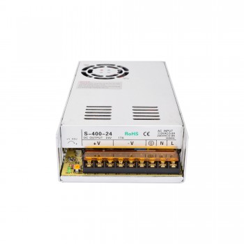 Alimentation à découpage 24V 400W S-400-24 16,7A 115/230VCA