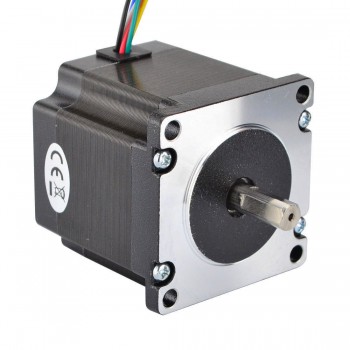 Moteur pas à pas unipolaire à double arbre nema 23 (90Ncm 23HS22-1006D 1,8 degré 1A 7,4V 6 fils)