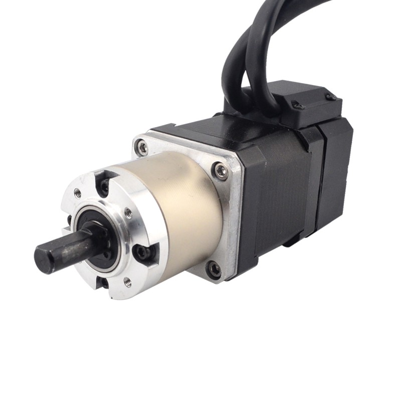 Motoréducteur pas à pas bipolaire en boucle fermée Nema 17 14:1 L=48mm 1,8 degrés 1,68A 2,80V 0,52Nm avec encodeur 1000CPR