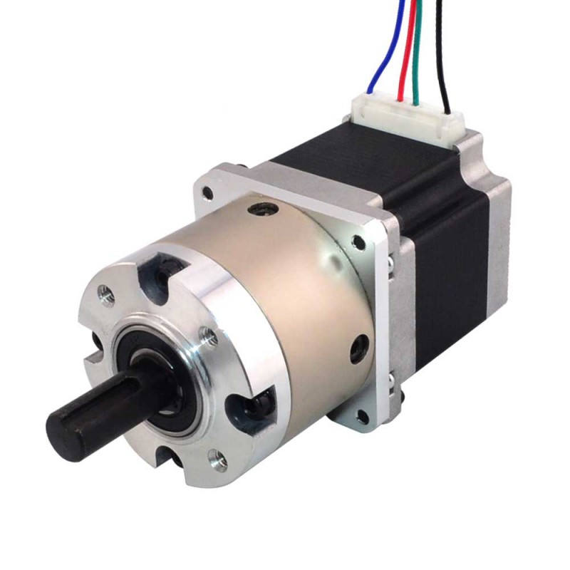 Motoréducteur pas à pas bipolaire Nema 23 L=56mm1,8 degrés 1,25Nm 2,8A avec 4:1 réducteur planétaire