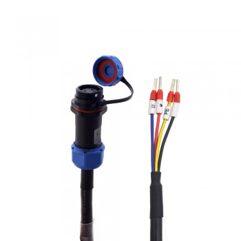 Câble d'extension de moteur à 4 broches IP65 de 3 m avec connecteur aviation IP65 pour servomoteur série T6