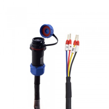 Câble d'extension de moteur à 4 broches IP65 de 5 m avec connecteur aviation IP65 pour servomoteur série T6