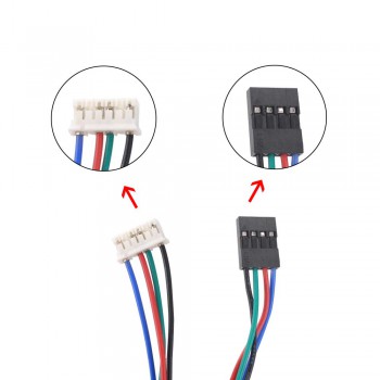 Moteur pas à pas Nema 17 bipolaire 17HS15-1504S-X1 1,8degrésree 45Ncm pour bricolage CNC/imprimante/extrudeuse 3D