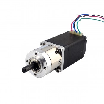 Motoréducteur pas à pas Nema 11 L=51mm avec arbre arrière & trou de vis & 5:1 réducteur planétaire