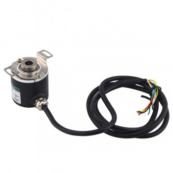 Encodeur Rotatif Optique Incrémental 600P/R - 5-24V, Axe 6mm, Sortie AB 2 Phases, Pour Mesure Vitesse/position