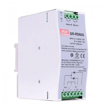 Alimentation rail din CNC MeanWell DR-RDN20 24VCC 20A