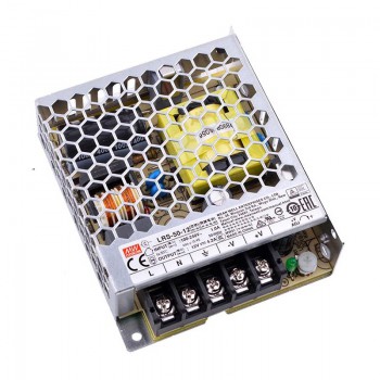 Alimentation à découpage CNC MeanWell LRS-50-12 50W 12VCC 4.2A 115/230VCA