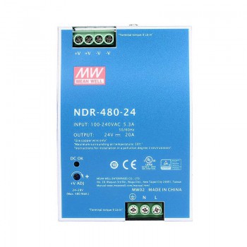 Alimentation rail din Meanwell NDR-480-24 alimentation à découpage 480W 24VCC 20A 115/230VCA