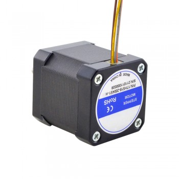 Moteur pas à pas Nema 17 résistant aux hautes températures 1,8 degrés 59Ncm 2,0A Classe d'isolation H 180C