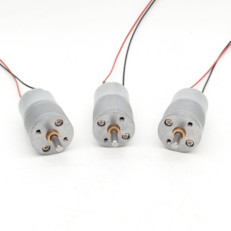2 Pièces Φ25mm 6V/12V motoréducteur CC brushed moteur PMDC GM25-320SH avec rapport 4~499 réducteurs arbre parallèle