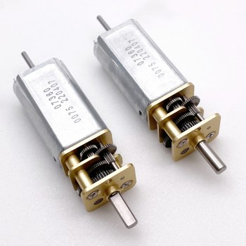 2 Pièces 6V/12V motoréducteur CC brushed PMDC GM14-050SH avec rapport 3~350 réducteurs arbre parallèle