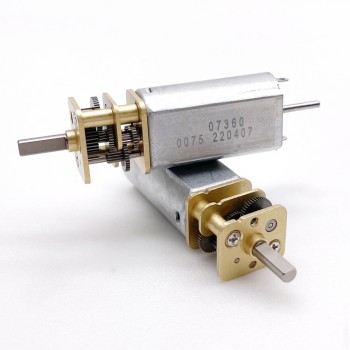 2 Pièces 6V/12V motoréducteur CC brushed PMDC GM14-050SH avec rapport 3~350 réducteurs arbre parallèle