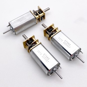 2 Pièces 6V/12V motoréducteur CC brushed PMDC GM14-050SH avec rapport 3~350 réducteurs arbre parallèle