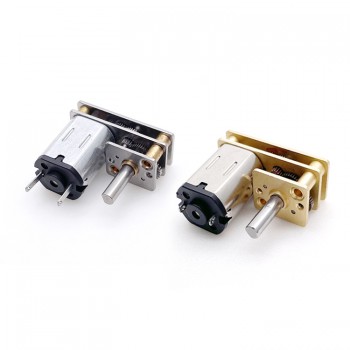 2 Pièces 2,4V/5V Small Mini motoréducteur CC brushed GM24-N20VA avec réducteurs arbre parallèle