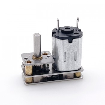 2 Pièces 2,4V/5V Small Mini motoréducteur CC brushed GM24-N20VA avec réducteurs arbre parallèle