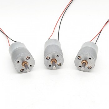2 Pièces Φ25mm 6V/12V motoréducteur CC brushed moteur PMDC GM25-320SH avec rapport 4~499 réducteurs arbre parallèle