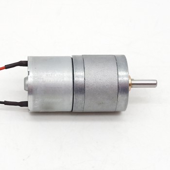 2 Pièces Φ25mm 6V/12V motoréducteur CC brushed moteur PMDC GM25-320SH avec rapport 4~499 réducteurs arbre parallèle