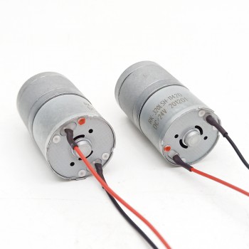 2 Pièces Φ25mm 6V/12V motoréducteur CC brushed moteur PMDC GM25-320SH avec rapport 4~499 réducteurs arbre parallèle