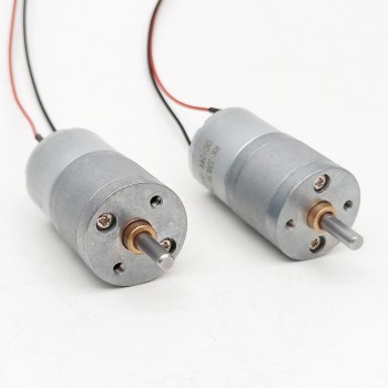 2 Pièces Φ25mm 6V/12V motoréducteur CC brushed moteur PMDC GM25-320SH avec rapport 4~499 réducteurs arbre parallèle