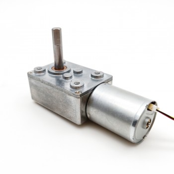 2 Pièces 12V/24V Motoréducteur bldc 2,7W arbre 6mm avec réducteur à vis sans fin à arbre de sortie à 90 degrés