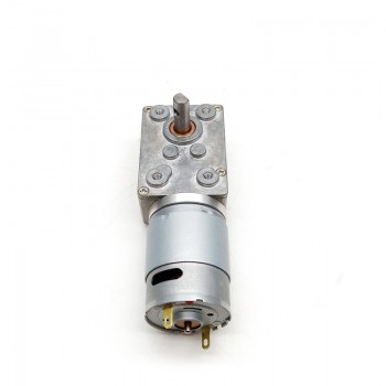 2 Pièces 6V/12V Motoréducteur CC brushed moteur PMDC 1.25W arbre 6mm rapport 70~2700 réducteur à vis sans fin