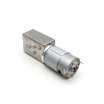 2 Pièces 6V/12V Motoréducteur CC brushed moteur PMDC 1.25W arbre 6mm rapport 70~2700 réducteur à vis sans fin