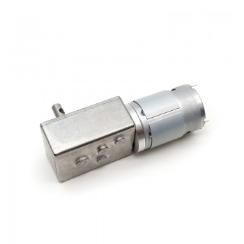 2 Pièces 6V/12V Motoréducteur CC brushed moteur PMDC 1.25W arbre 6mm rapport 70~2700 réducteur à vis sans fin