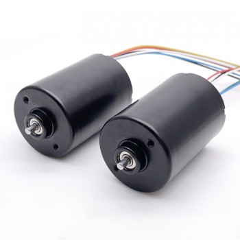 2 Pièces Moteur CC sans balais (moteur bldc) TEC3650 Φ35.8mm 12V/24V 200g.cm 5300tr/min / 3400tr/min arbre 3,175mm