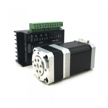 Moteur pas à pas Neme 17 42HS4015A4D5 avec réducteur harmonique 30:1 + pilote pas à pas TB6600