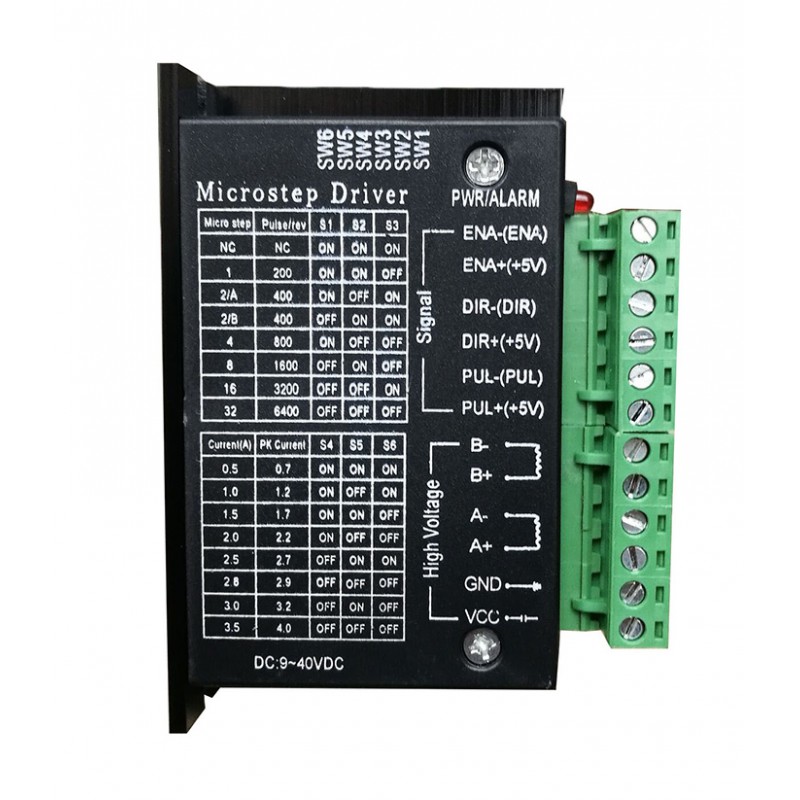 Driver moteur pas à pas TB6600 9-40 V CC 4A biphasé pour moteurs pas à pas NEMA 17, 23 et 24