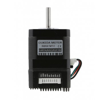 Moteur pas à pas intégré Nema 17 OUKEDA OK42HC40-174AYT-IO avec contrôleur 1,8 degrés 0,44 Nm 1,68 A biphasé 12-40 V CC