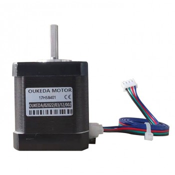 Moteur pas à pas NEMA 17 OUKEDA 17HS8401 2 A 59 Ncm 1,8 degrés D-cut pour imprimante 3D