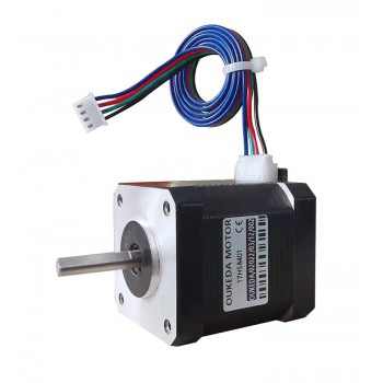 Moteur pas à pas NEMA 17 OUKEDA 17HS8401 2 A 59 Ncm 1,8 degrés D-cut pour imprimante 3D