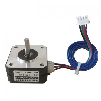 Moteur pas à pas NEMA17 OUKEDA 17HS4023 1,8° 14 Ncm 1A pour imprimante 3D et extrudeuse Titan