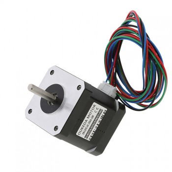 Moteur pas à pas haute température Nema 17 Oukeda OSP001461 1,8° 60 Ncm Classe d'isolation B 180 °C