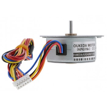 Moteur pas à pas à aimant permanent(PM) Oukeda PM42 OK42PM22-0186A-C1 7,5 degrés 4,90 Ncm 12 V 6 fils