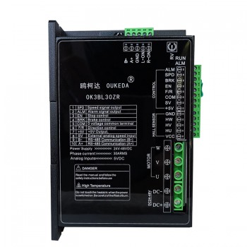 Driver moteur cc brushless OK3BL30ZR 30A CC24-48V 800W, prise en charge de la communication RS-485