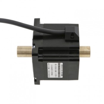 Moteur pas à pas à arbre creux Nema 34 OK86DL76-Q30H20-C1 biphasé 1,8degrés 4,5Nm 6,0A 2,1V double arbre 4 fils