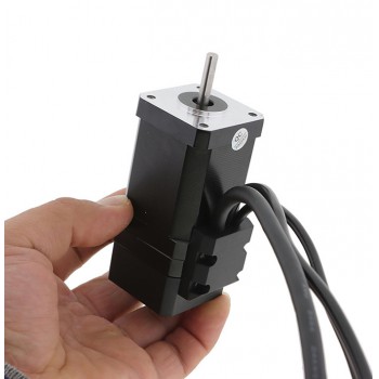 Moteur pas à pas fermé Nema 17 Oukeda OSP001492 avec codeur optique, triphasé, 20Ncm, 4V, 64W, 3000tr/min, 42 x 42 mm