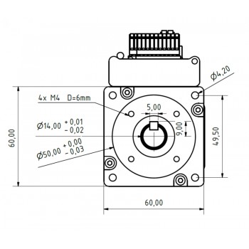 Servomoteur CA intégré Nema 23 JMC iHSV60-30-40-48-SC 400W 48V 1,27N.m triphasé 3000tr/min avec frein