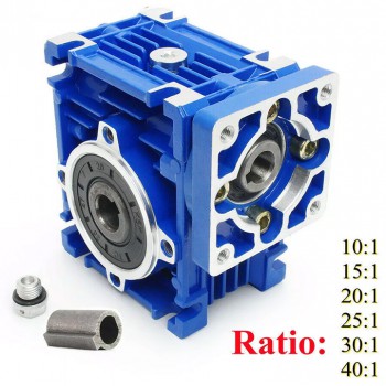 Réducteur à vis sans fin NMRV030 Rapport 10:1 15:1 20:1 25:1 30:1 40:1 pour moteur pas à pas / servomoteur Nema23