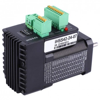 Moteur pas à pas en boucle fermée intégré Nema 17 JMC iHSS42-24-07 1,8° 0,7Nm 24V biphasé
