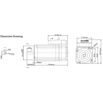 Moteur pas à pas en boucle fermée intégré Nema 34 JMC iHSS86-80-100 1,8° 9,8Nm 6A 80V biphasé