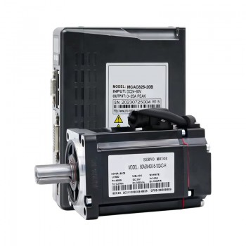 Kit servomoteur et dirver 0,4kW 48V CC 60ASM4001024C+MCAC825 1,27N.m 60 x 60 mm avec encodeur magnétique 1024 lignes