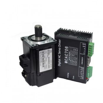 Kit servomoteur et dirver 0,2kW 36V CC 60ASM200+MCAC706 7,6A 0,63N.m 3000tr/min 60 x 60 mm avec encodeur 2500 lignes